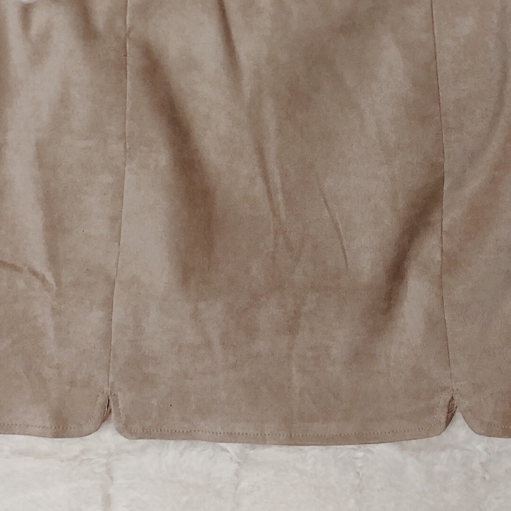 Suede skirt